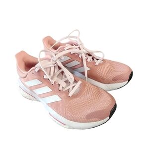 Adidas Women's Pink and White Athletic Shoes